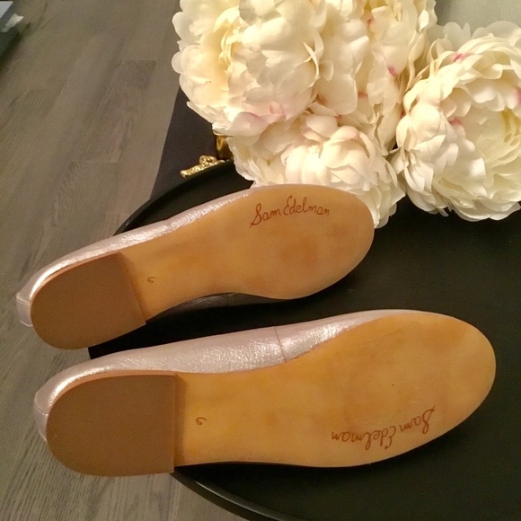 NEW Sam Adelman metallic Finnegan Ballet flats sz6 - Picture 7 of 8